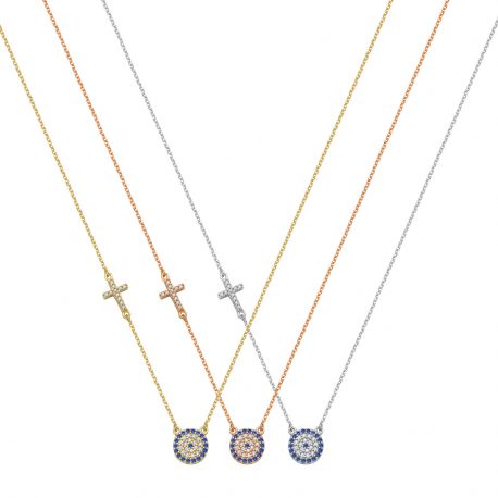 Double Faced Evil Eye Necklace