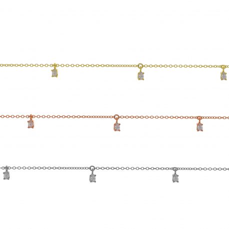 B163 - Hanging Stones Bracelet