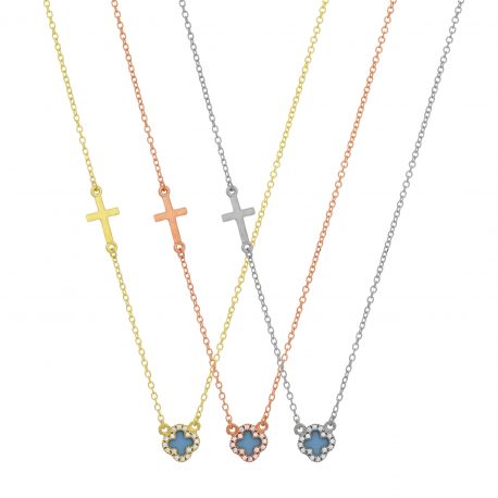 N174 - Double Faced Design Necklace Small Size